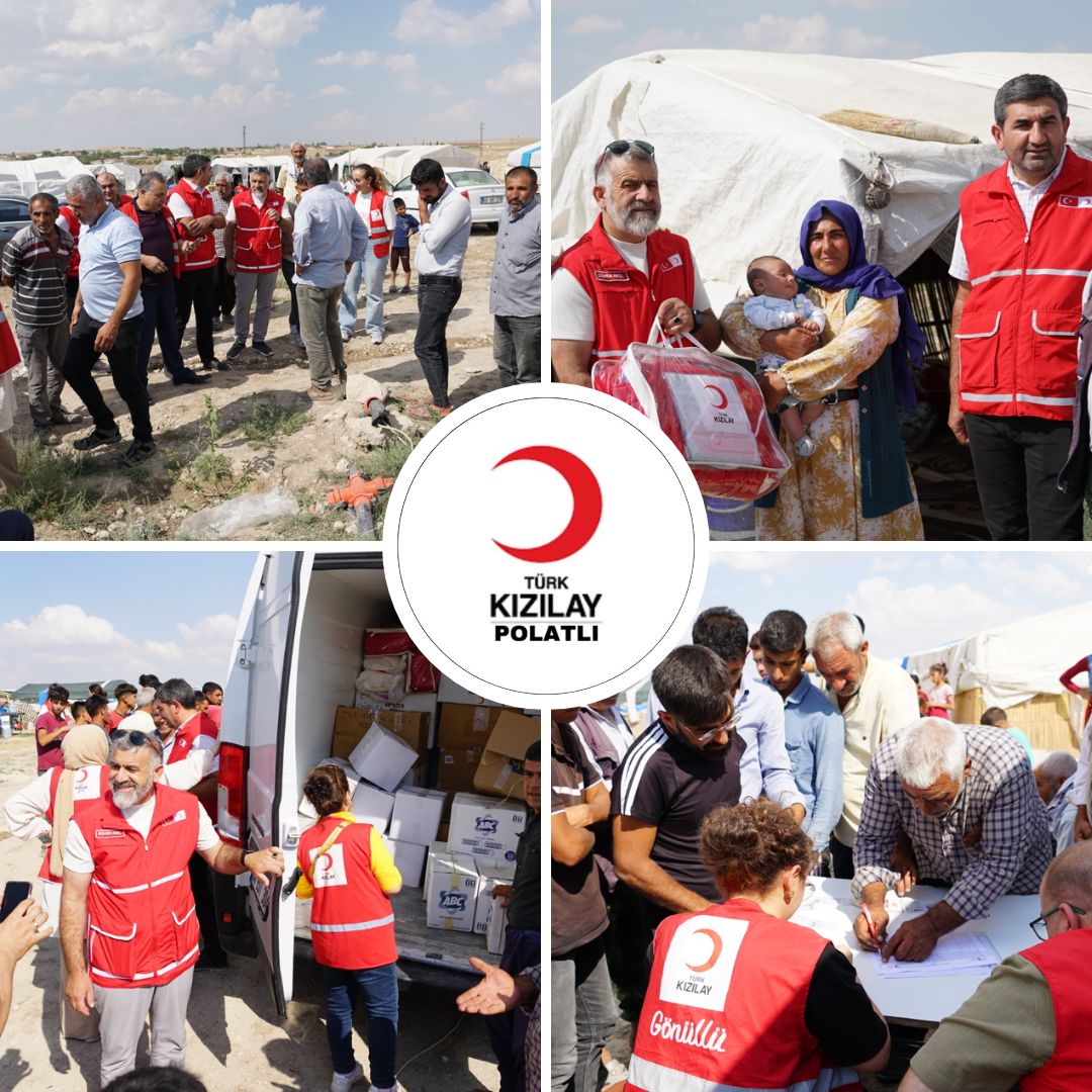 Kızılay Polatlı 'dan mevsimlik işçilere yardım 