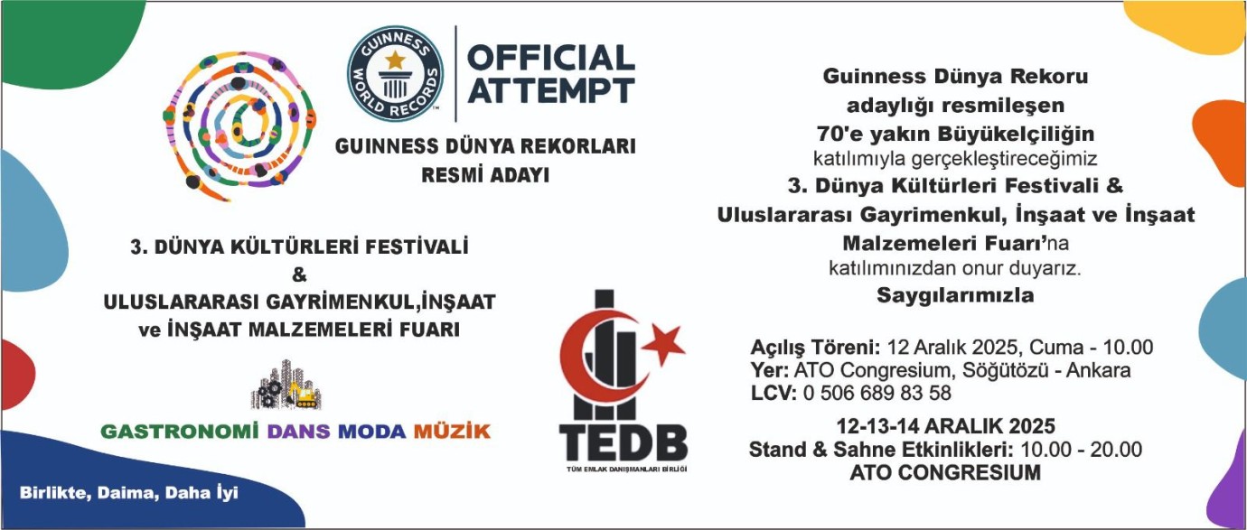 Uluslararası Gayrimenkul, İnşaat ve Yapı Malzemeleri Fuarı Ankara’da başlıyor