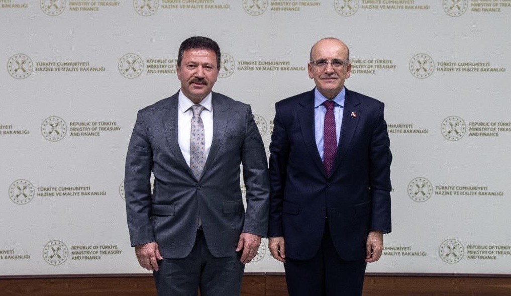 TŞOF GENEL BAŞKANI MEHMET YİĞİNER’DEN HAZİNE VE MALİYE BAKANI MEHMET ŞİMŞEK’E ZİYARET