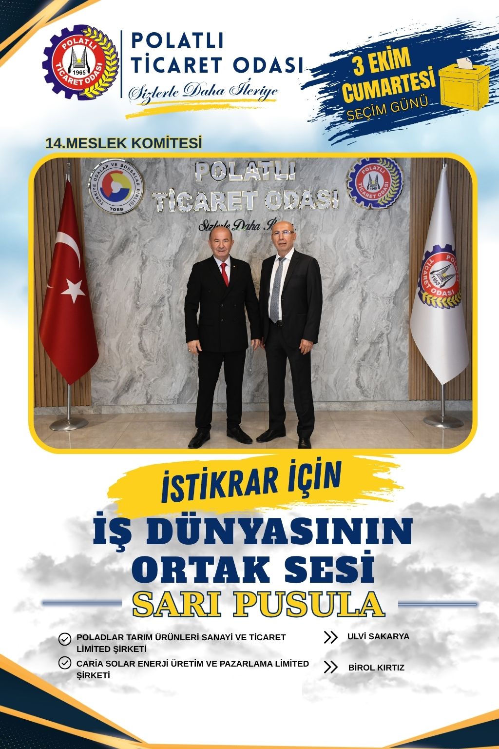 İSTİKRAR İÇİN İŞ DÜNYASININ ORTAK SESİ SARI PUSULA